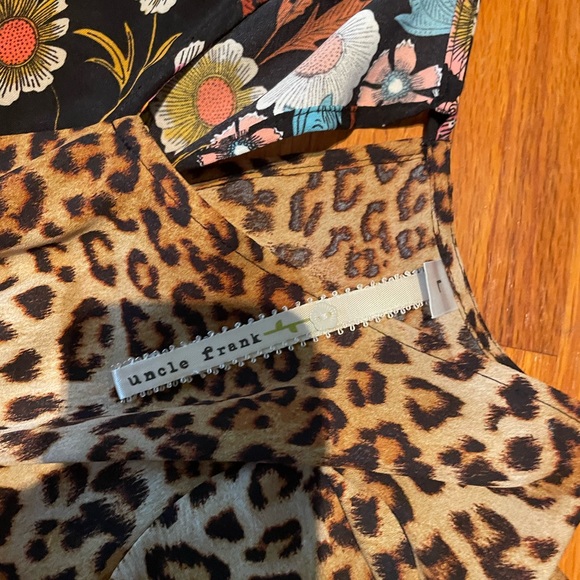 UNCLE FRANK Multi Mixed Media Patchwork Print Boho Tunic Dress Large - Picture 3 of 4